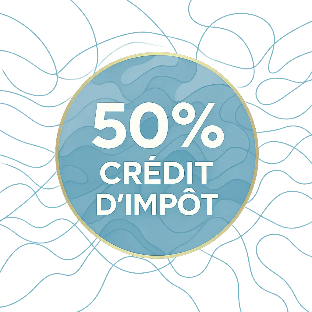 50% Crédit d'impôt